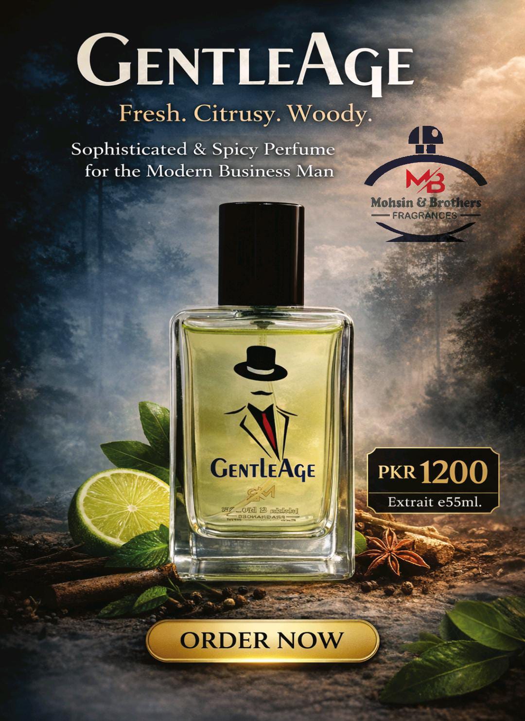 Gentle Age Extrait e55ml. For Men