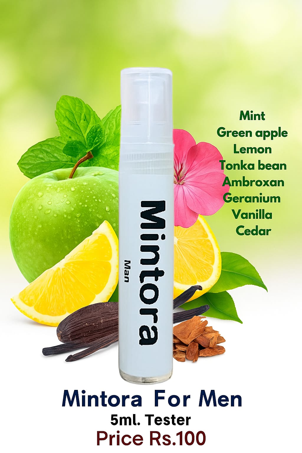 Mintora For Men Extrait e5ml. Tester