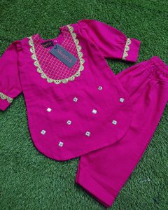 shocking pink qameez shalwar