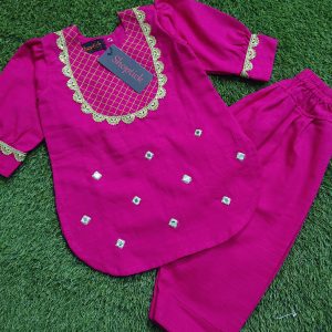 shocking pink qameez shalwar
