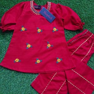 Red Embroidery 2pc