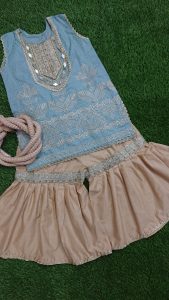 Embroided shirt Gharara