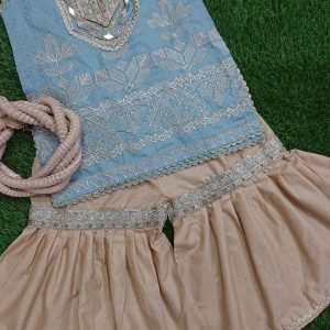 Embroided shirt Gharara